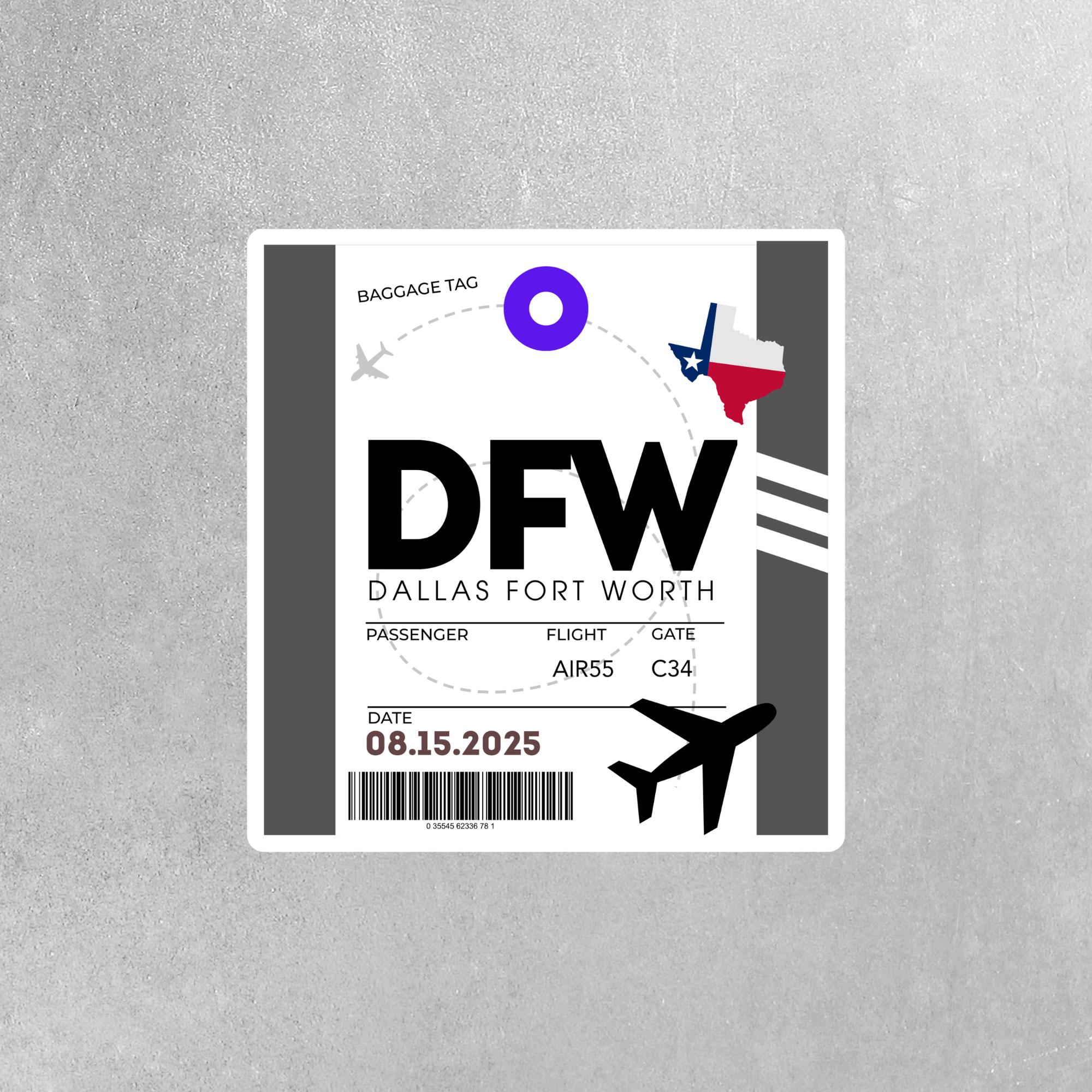 Dfw Airport Sticker