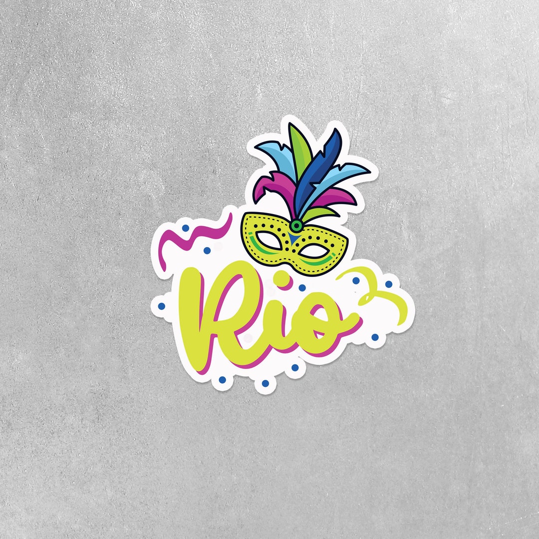 Rio Sticker | Rio Carnival Stickers | Brasil Sticker - Etsy