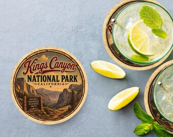 Kings Canyon National Park Ceramic Coaster – 4" Round