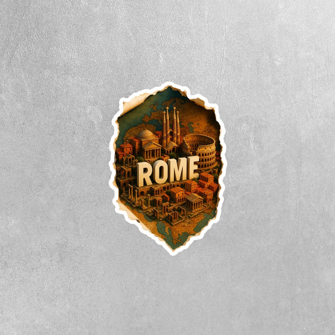 Rome Sticker - Rome Decal - Rome Italy Sticker - Etsy
