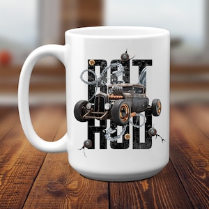 Rat Rod Mug | Rat Rod Coffee Mug | Rat Rod Graphic Mug