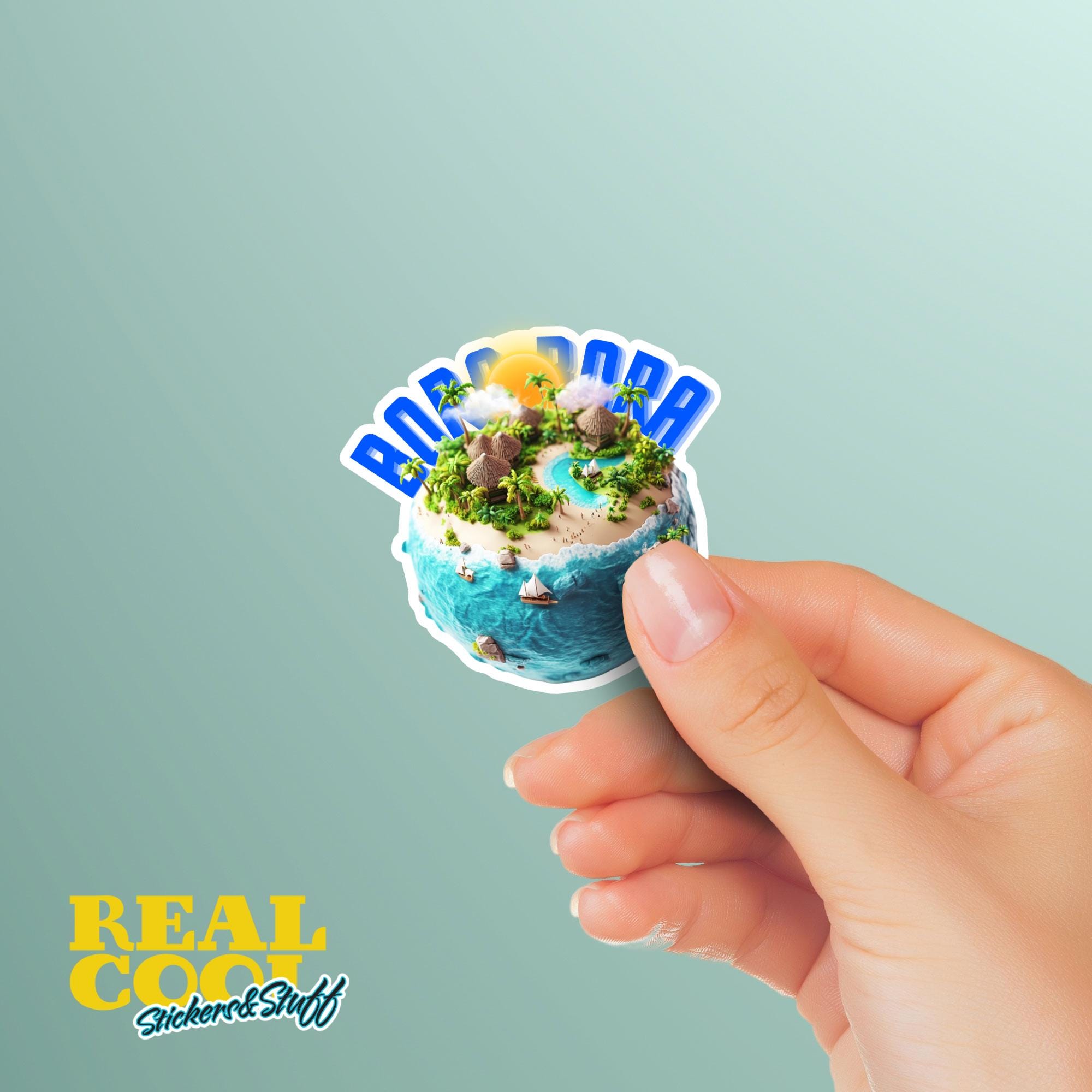 Bora Bora Sticker | Tropical Bora Bora Decal | Bora Bora Souvenir - Etsy