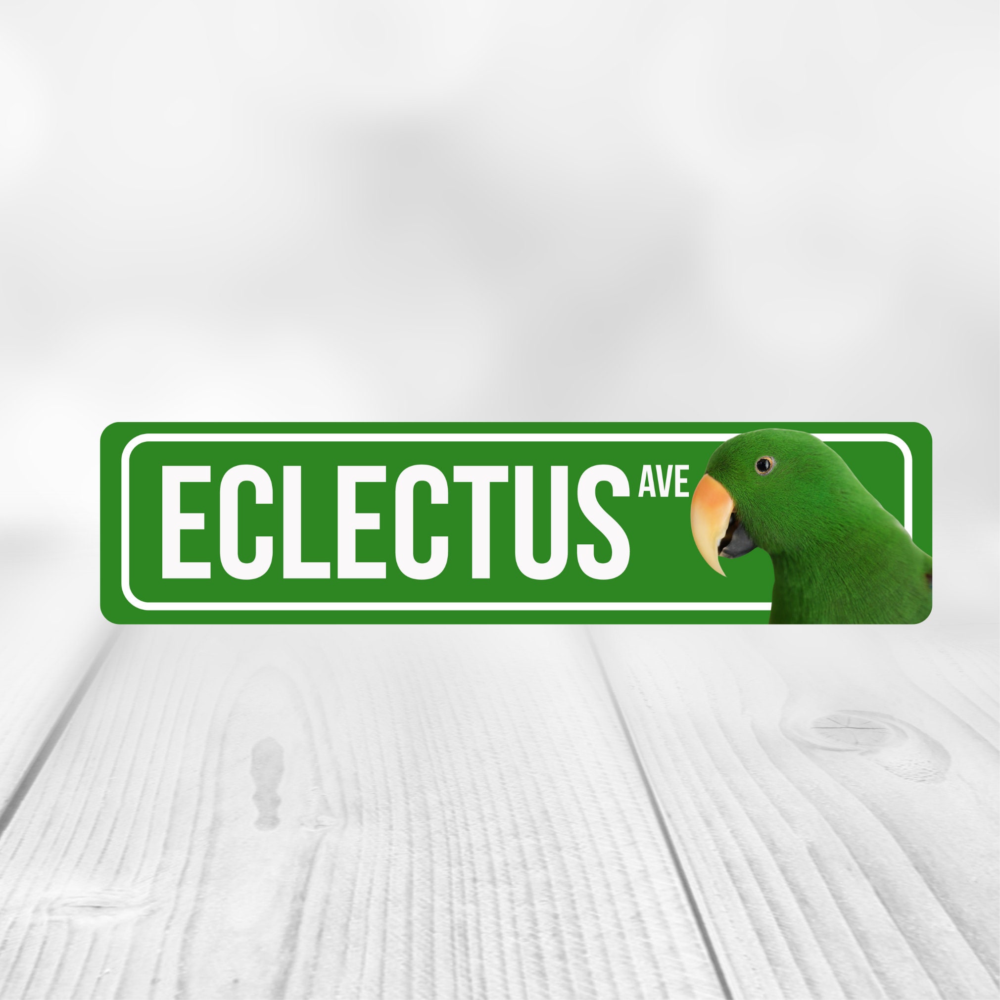 Eclectus Parrot Sign | Green Eclectus Sign | Eclectus Sign