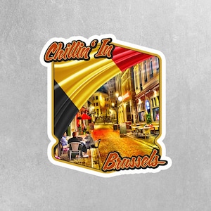 Brussels Sticker | Belgium Stickers