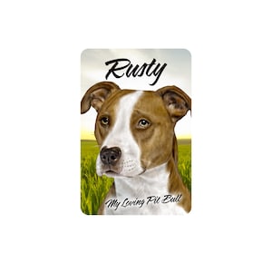 Pit Bull Magnet | Personalized Pit Bull Magnet