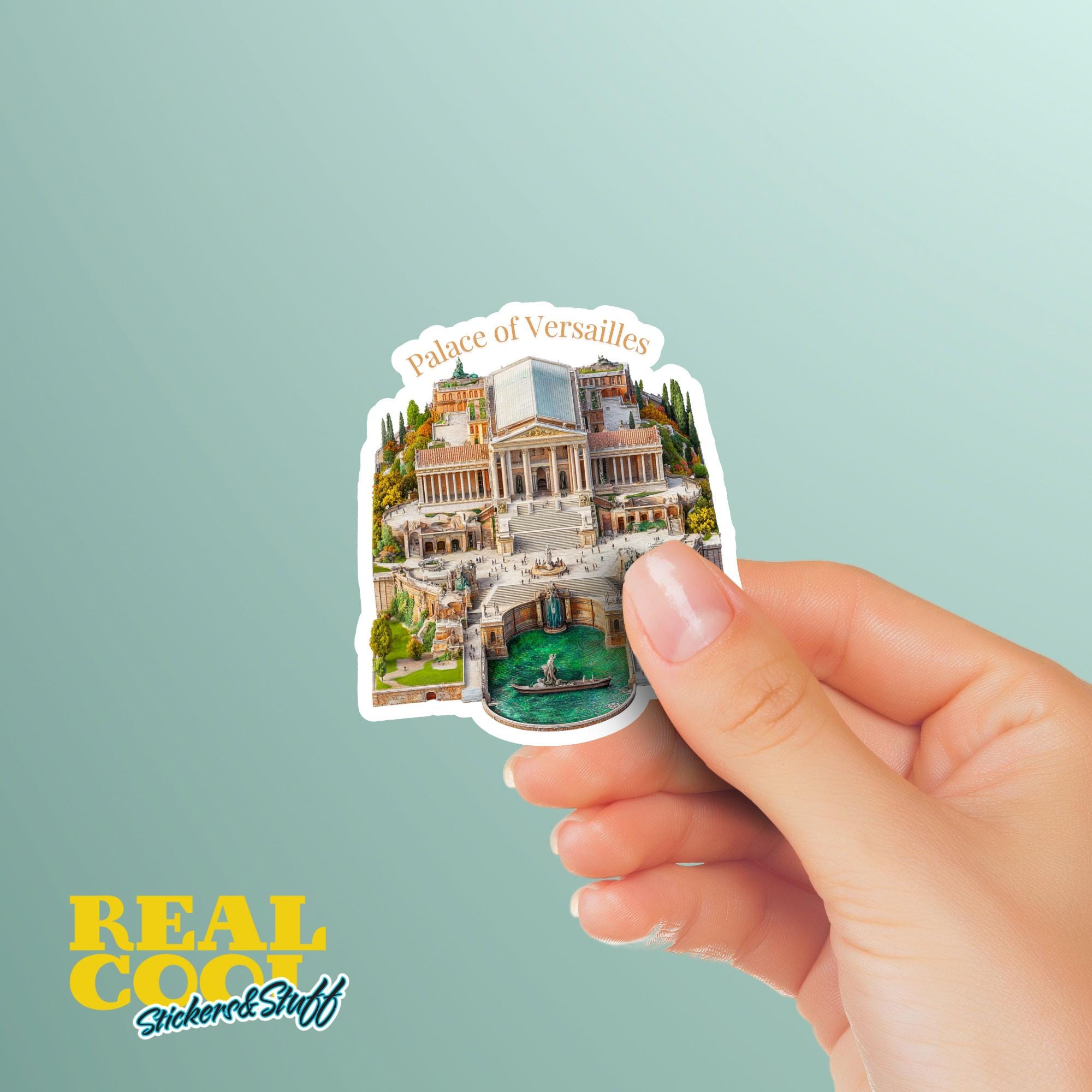 Palace of Versailles Sticker - Elegant French Art Décor, Vintage