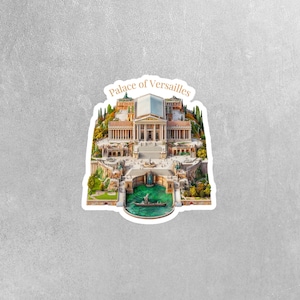 Palace of Versailles Sticker - Elegant French Art Décor, Vintage