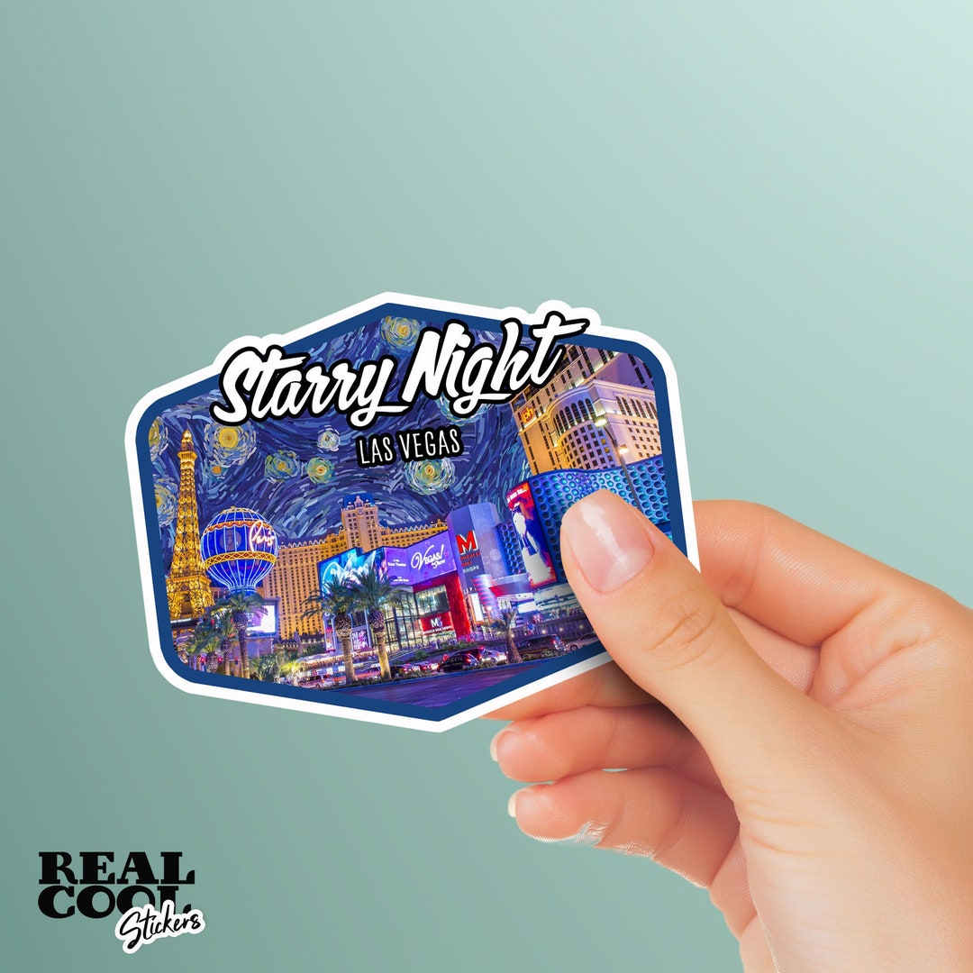 Starry Night Sticker Las Vegas Sticker Nevada Sticker Etsy