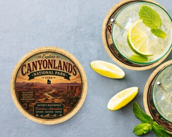 Canyonlands National Park Ceramic Coaster – 4" Round