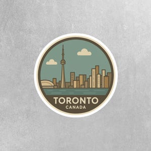 Toronto Sticker | Toronto Travel Decal | Toronto Illustration Sticker