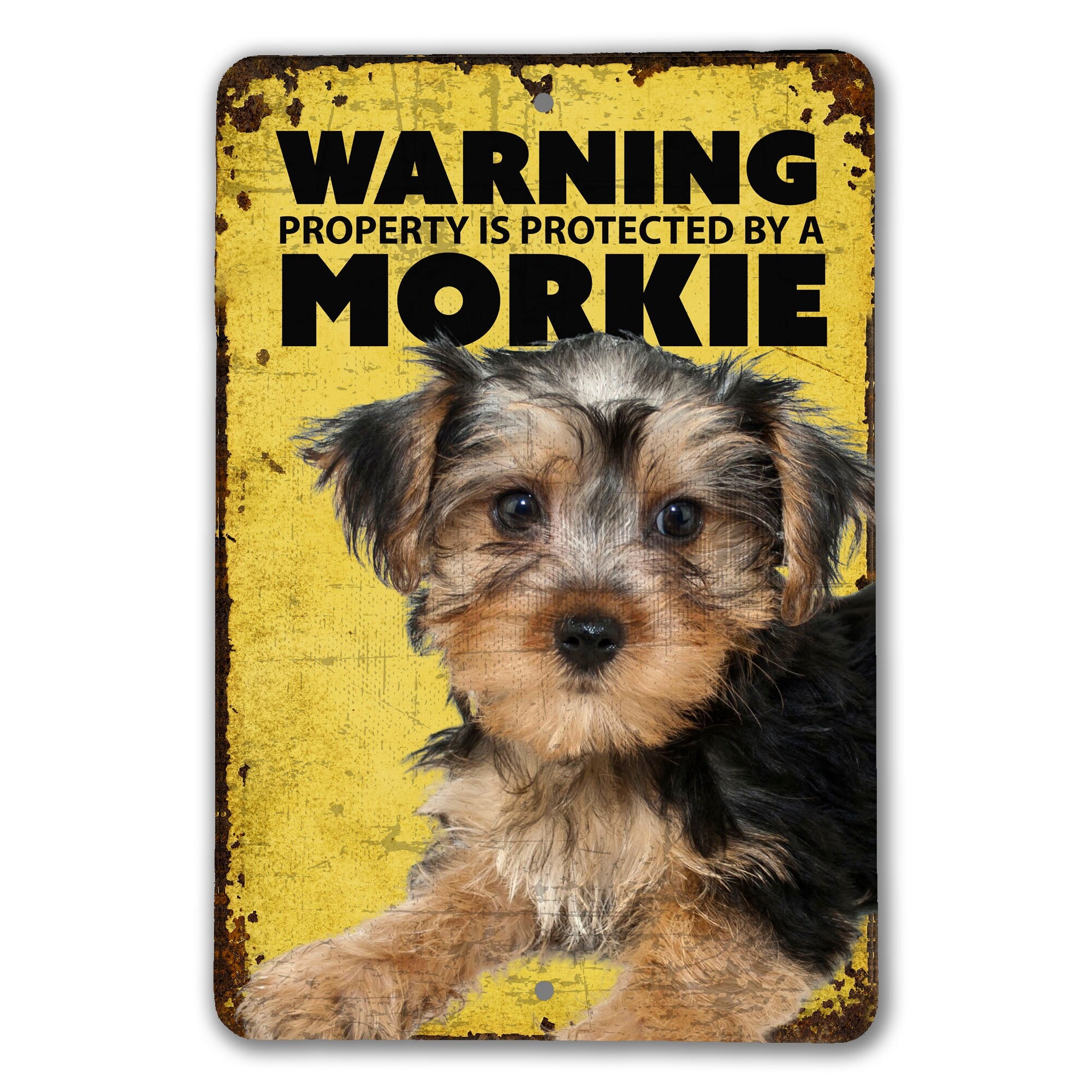 Warning Morkie Sign Dog Warning Sign Morkie Sign Etsy Canada