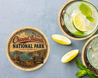 Channel Islands National Park Ceramic Coaster – 4" Round