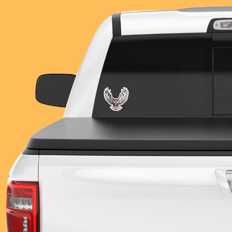 Owl Sticker | Flying Owl Sticker | Perfect Gift for Bird Watchers & Owl ...