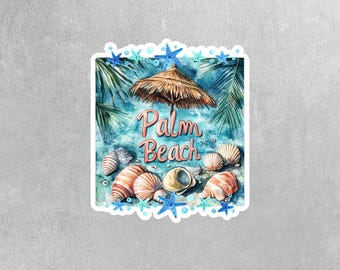 Palm Beach Sticker - Beach Sticker - Flordia Beach Sticker