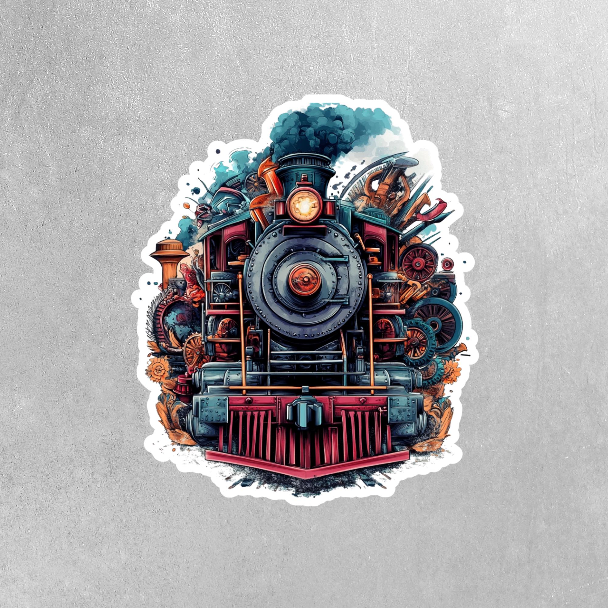 Train Side Sticker Locomotive Train Sticker - Train Sticker - Locomotive Decal - Etsy