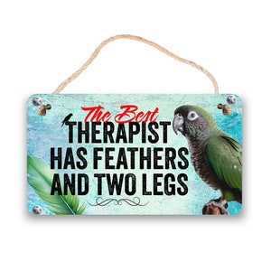 Green Cheek Conure Sign | Green Cheek Conure Therapy Sign