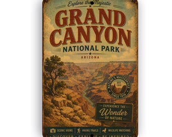 Grand Canyon National Park Sign - Aluminum Sign - National Park Collection