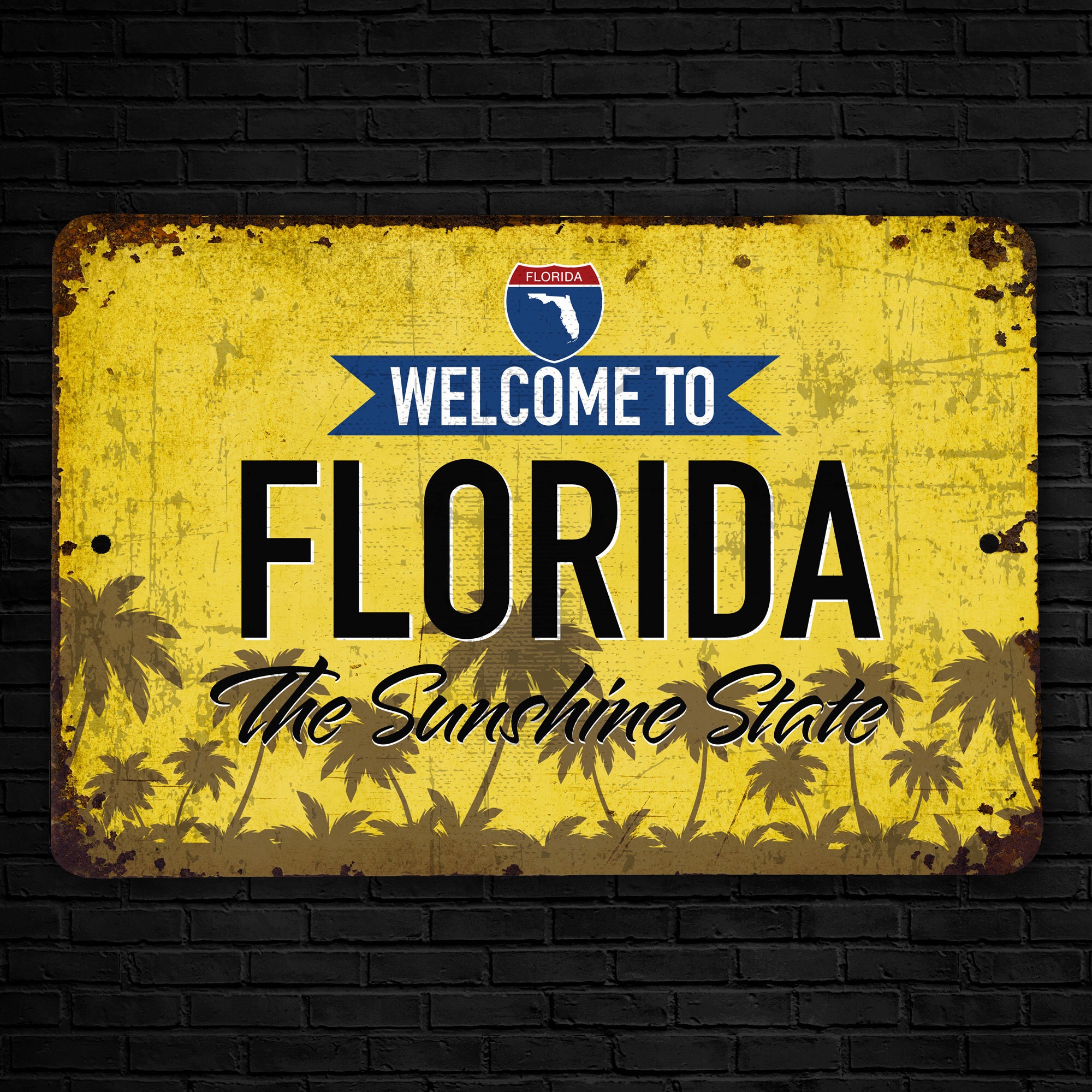 Florida Sign Florida Sky Line Sign - Etsy