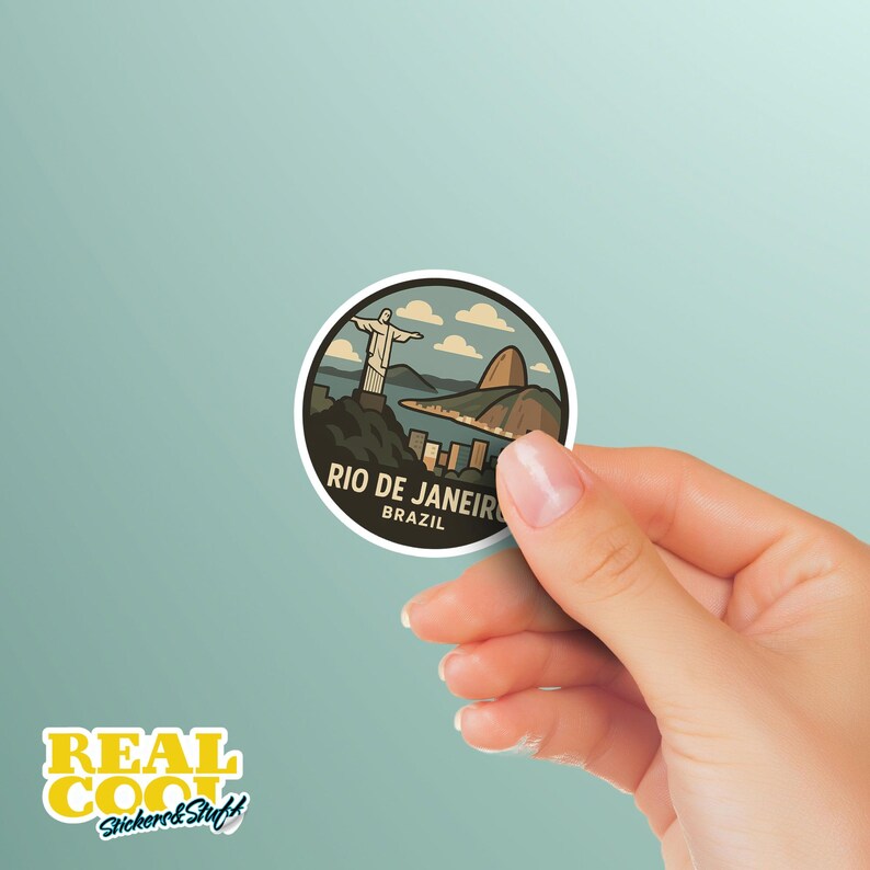 Sticker B Rasil Rio De Janeiro Sticker | Rio Travel Decal | Brazil Sticker - Etsy