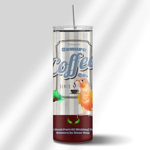 Pineapple Conure Skinny Tumbler | Funny Pineapple Conure Tumbler