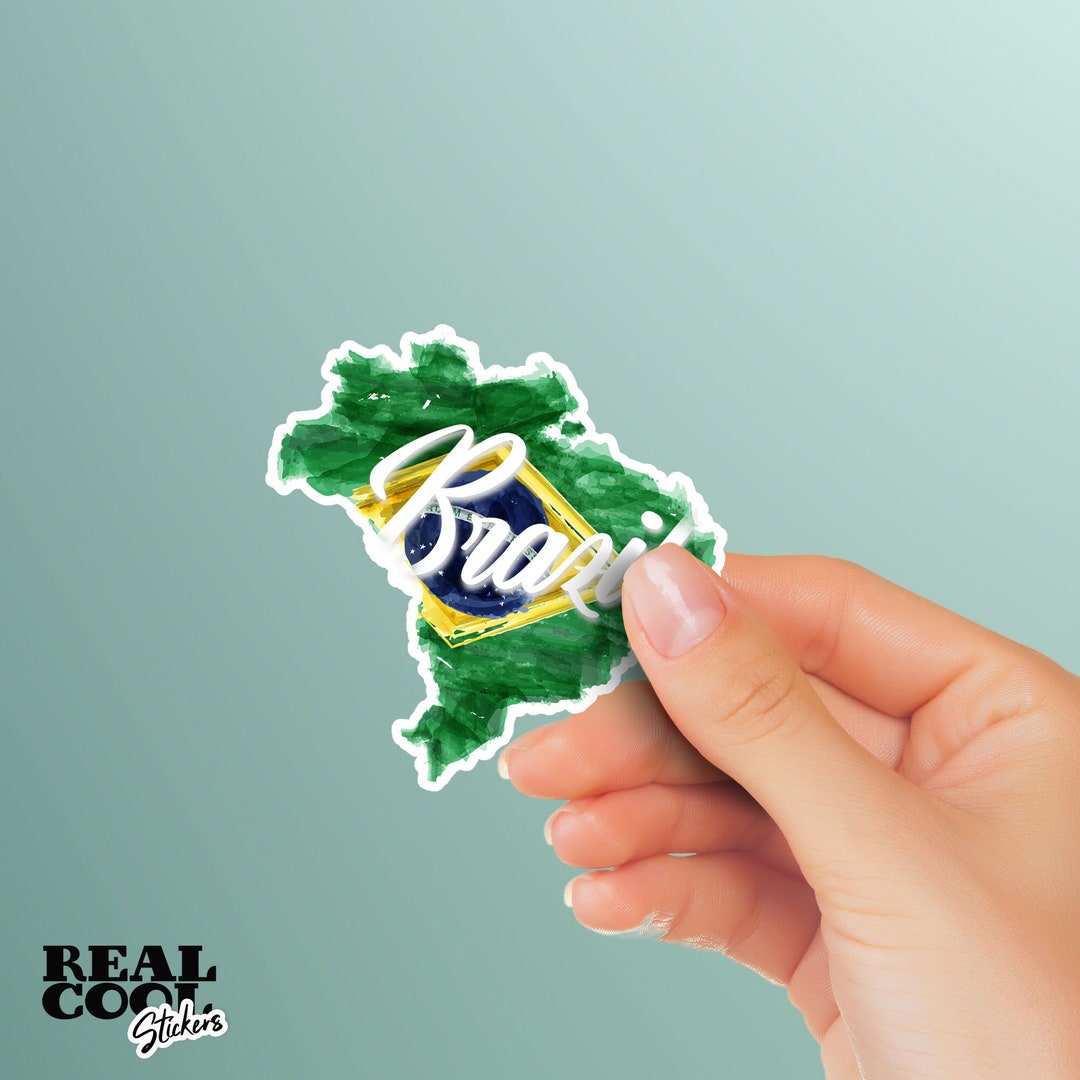 Brazil Flag Vinyl Decal / Sticker – 5 Sizes Available, USA Made