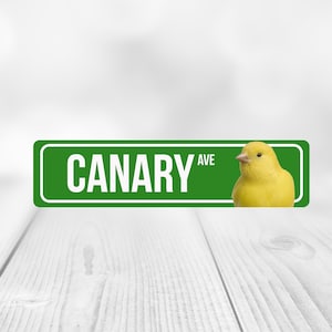 Signo canario / Signo de calle canario / Signo canario amarillo