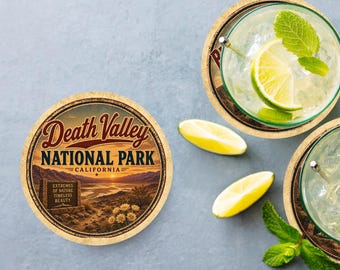 Death Valley National Park Ceramic Coaster – 4" Round