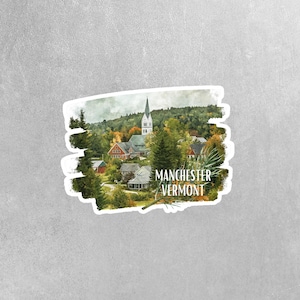 Manchester Vermont Sticker – Durable Vinyl Travel Sticker, Perfect Birthday Gift for Vermont Lovers!