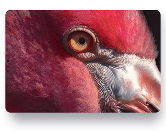Pink Flamingo Metal Print Sign, Flamingo Wall Art, Tropical Wildlife Decor, Coastal Cabin Lodge Decor, Bird Aluminum Sign