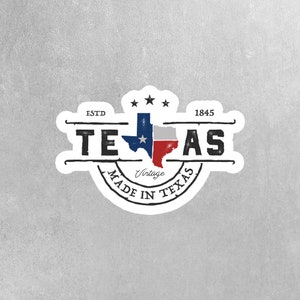 Made In Texas Sticker - Travel Stickers - Texas Sticker