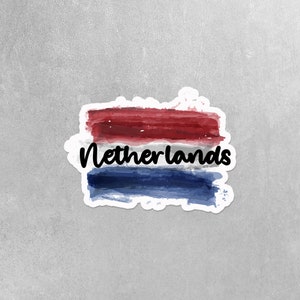 Amsterdam Sticker | Amsterdam Flag Sticker | The Netherlands Sticker