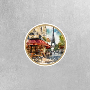 Paris Cafe Sticker - Cafe Paris Sticker - France Sticker