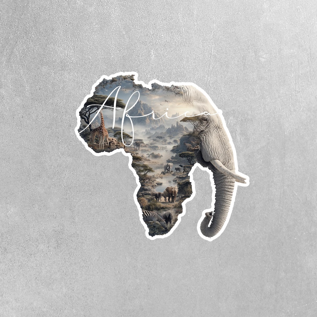 Africa Sticker | Safari Sticker | Africa Decal - Etsy