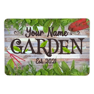 Personalized Name Garden Sign | Aluminum Garden Signs | Your Name Garden Sign