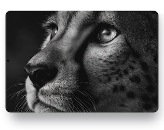 Cheetah Metal Print Sign, Safari Wildlife Wall Art, African Cheetah Decor, Rustic Cabin Lodge Decor, Fast Cat Aluminum Sign