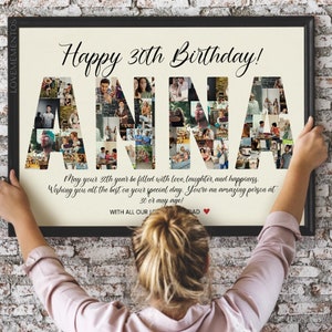 30th Birthday Gift for Her, 30 years old gift for women, Custom 30th Birthday Gift for Girlfriend, Bestfriend BFF 30th Party Decorations