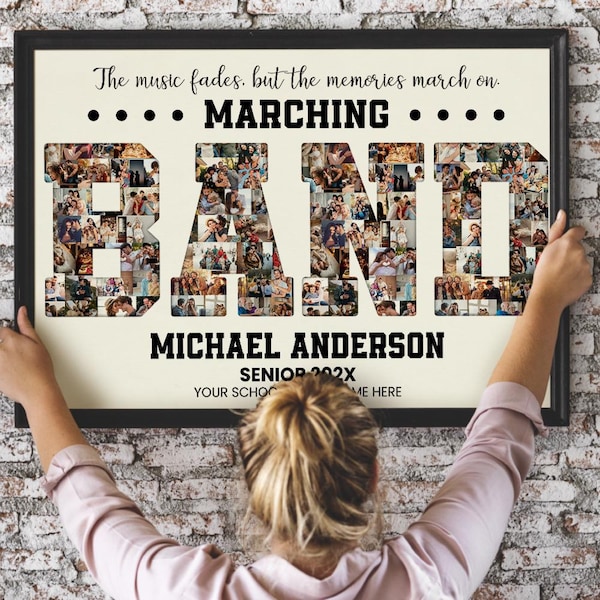 Marching Band Gifts, Custom Marching Band Senior Night 2026, Senior Band Gift, Drum Major, Band Director, Marching Band Mom Poster Ornament