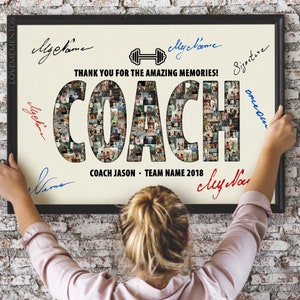 Crossfit Trainer Geschenk, Gewichtheber Trainer Geschenk, personalisierter Kraftdreikampf Trainer Foto Collage Geschenk, Fitnessstudio Trainer Rahmen Geschenk Dekor, Fitness Geschenk
