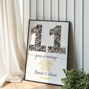 11 anni di matrimonio, 11° anniversario di matrimonio, regalo per marito e moglie, 11° anniversario di matrimonio, regalo per lui e lei, conto alla rovescia per l'immagine svg di 11 anni