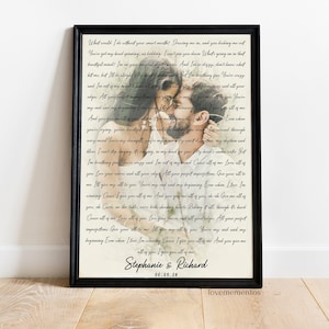 First Dance Song Lyrics Printable, 4 Years Anniversary Gift for Wife, 4th Anniversary Gift for Girlfriend, 4 Years Together, Four years down