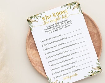 50-jähriges Jubiläum Party Trivia Spiele, Wer kennt das Paar Bestes Spiel, Goldene Hochzeit Jubiläum Party Ideen, 50 Jahre Ehe Eltern