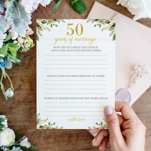 Jogos de festa de 50º aniversário para impressão, ideias para festa de bodas de ouro, cartão de aniversário de 50 anos de casamento, jogo para pais e casais