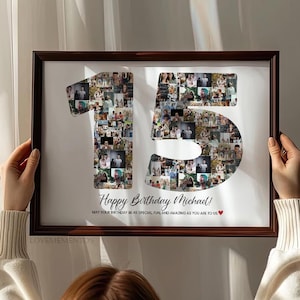 Cadeau 15e anniversaire garçon fille, carte imprimable 15e anniversaire, invitation 15e anniversaire, 15e anniversaire affiche SVG chemise photo fils fille