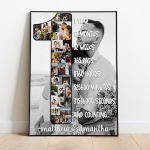 1 year anniversary gift for boyfriend, One year anniversary gift for husband, 1st anniversary Gift for Girlfriend, One year Gift for Him