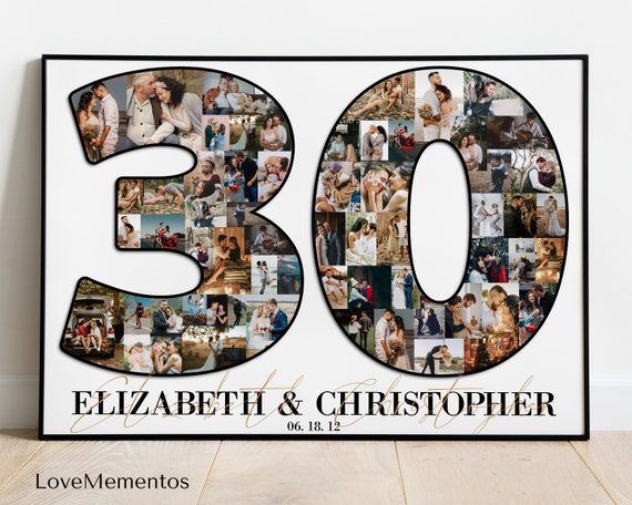30th Anniversary Gift for Parents 30 Year Anniversary Gift for