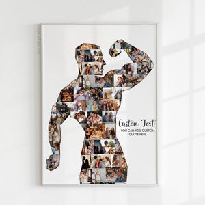 Bodybuilder gifts for him, body building boyfriend, bodybuilding husband gifts, Body builder photo poster, bodybuilding coach instructor