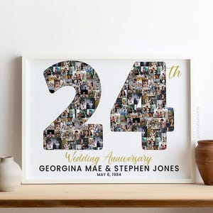 Regalo di anniversario di 24 anni per lui e lei, biglietto di auguri per il 24° anniversario di matrimonio per coppie immagine svg, regalo di anniversario di 24° per marito e moglie