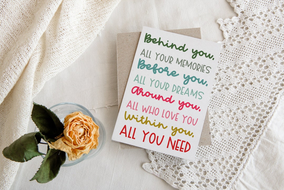 Behind You All Your Memories Graduation Sign Before You All Your Dreams ...