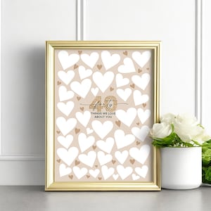 40th Birthday Gift, 40 Reasons We Love You Guestbook, 40th Birthday decorations, 40 things we love about you, 40th Birthday Poster Men Women image 5