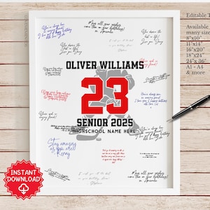 Hockey Senior Gift, Hockey Jersey Number, End of Season Team Gift, Hockey Graduation, ice Hockey Team Signatures, seniors 2025 hockey gifts